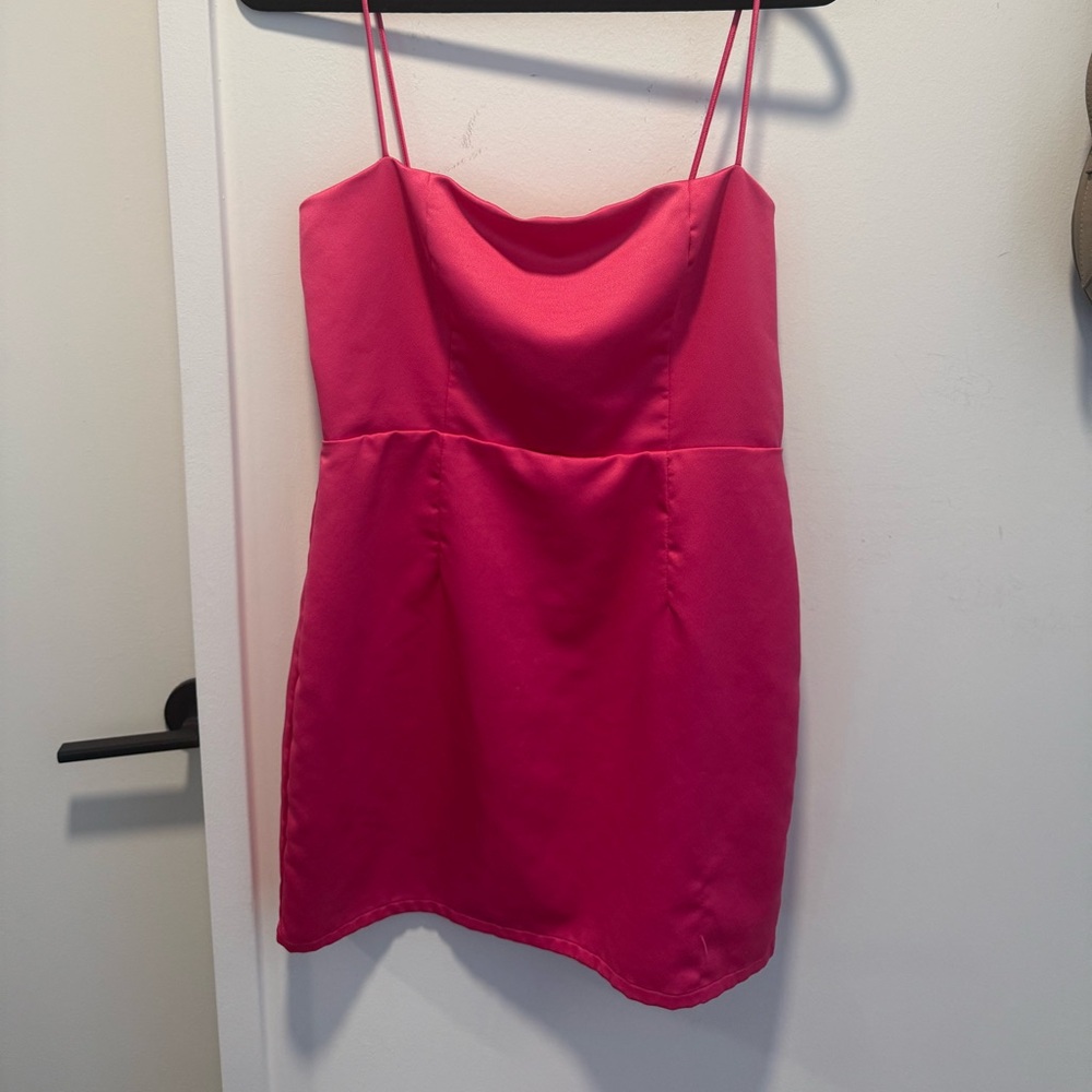 Elegant Pink Mini Dress